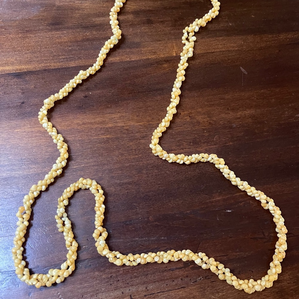 Yellow "Coral" Necklace - Picture 2 of 5